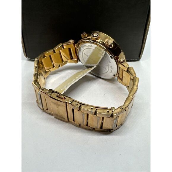 Michael Kors Parker MK5491 Women\'s Gold Stainless Steel Analog Dial Watch JNA203 main image 7